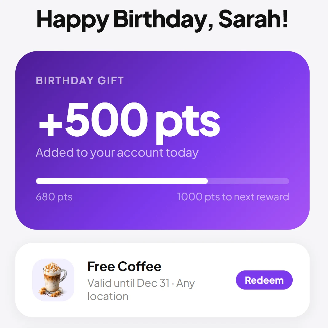 Aplikacija za lojalnost korisnika nagrade